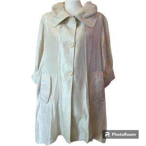 Damee, Inc. Women's Ivory Shimmer Jacket